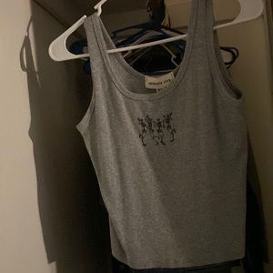 tank-top with dancing skeletons on it. XL